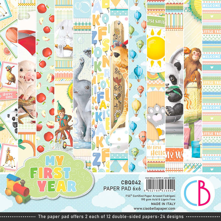 Ciao Bella 6x6 Paper Pack My First Year