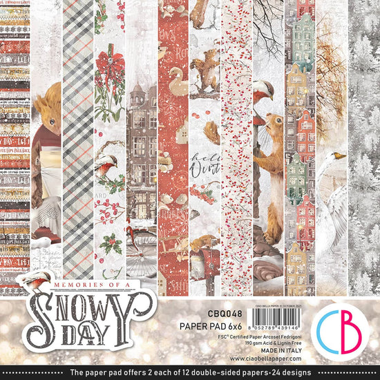 Ciao Bella 6x6 Paper Pack Memories of a Snowy Day
