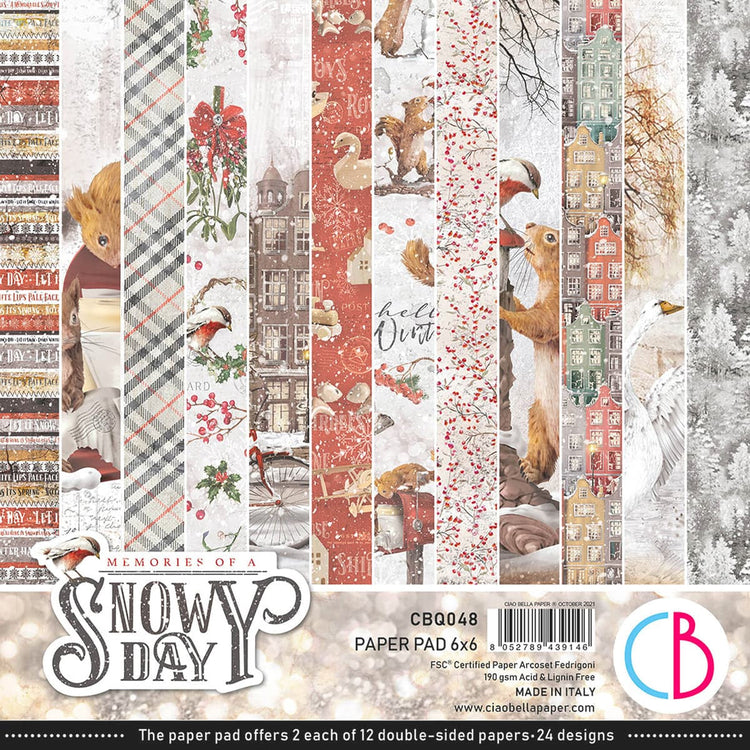 Ciao Bella 6x6 Paper Pack Memories of a Snowy Day