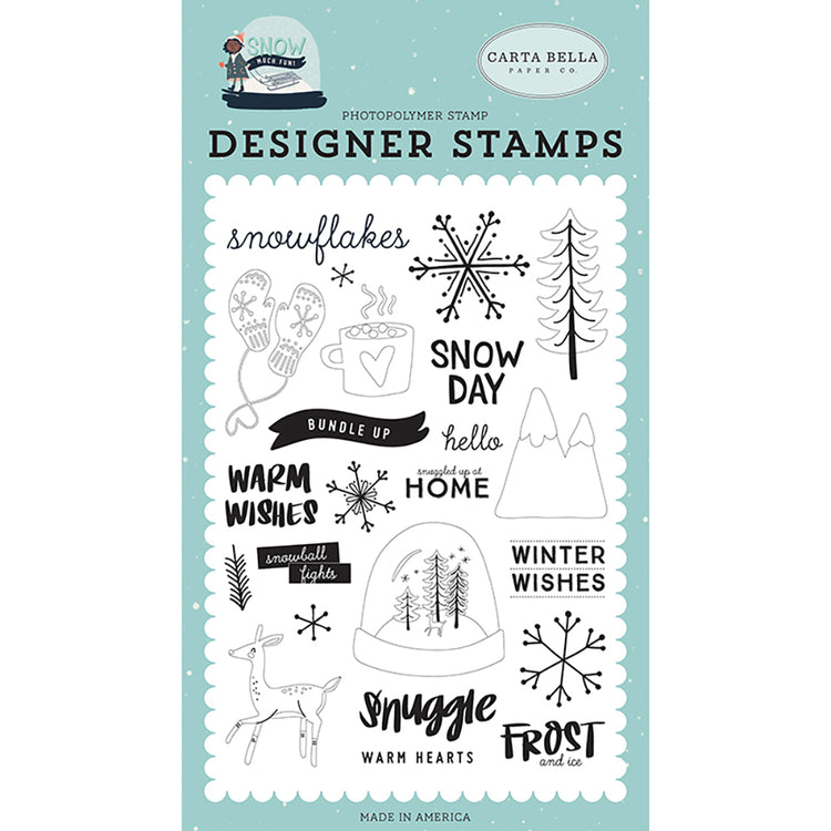 Snow Much Fun 4x6 Clear Stamps - Frost and Ice