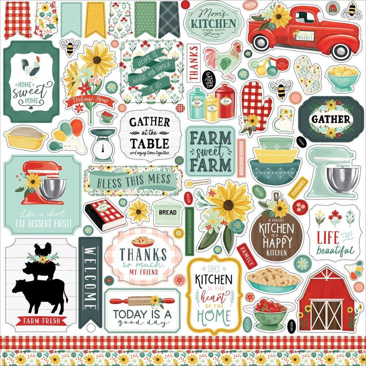 Carta Bella Sunflower Market 12x12 Element Sticker