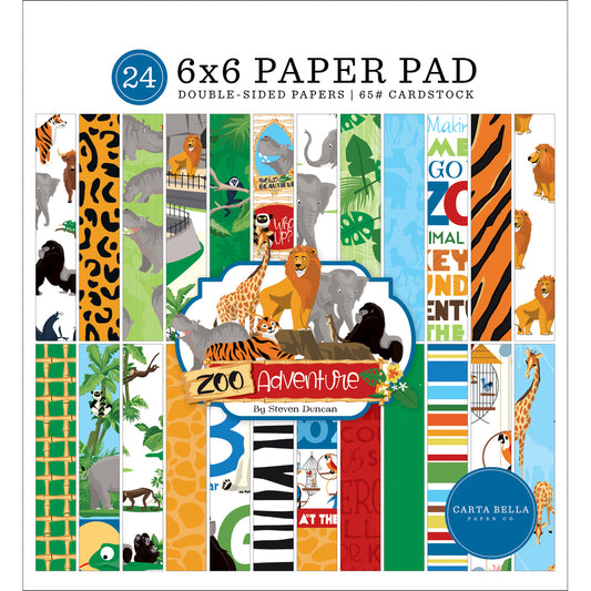 Zoo Adventure 6x6 Paper Pad