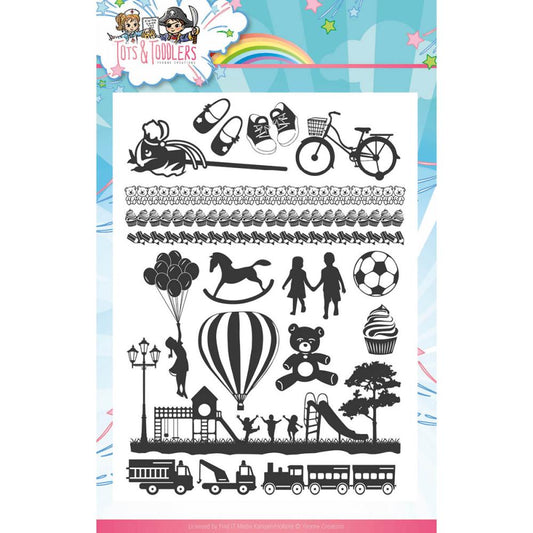 Find It Trading Yvonne Creations Tots & Toddlers 6x8 Clear Stamps