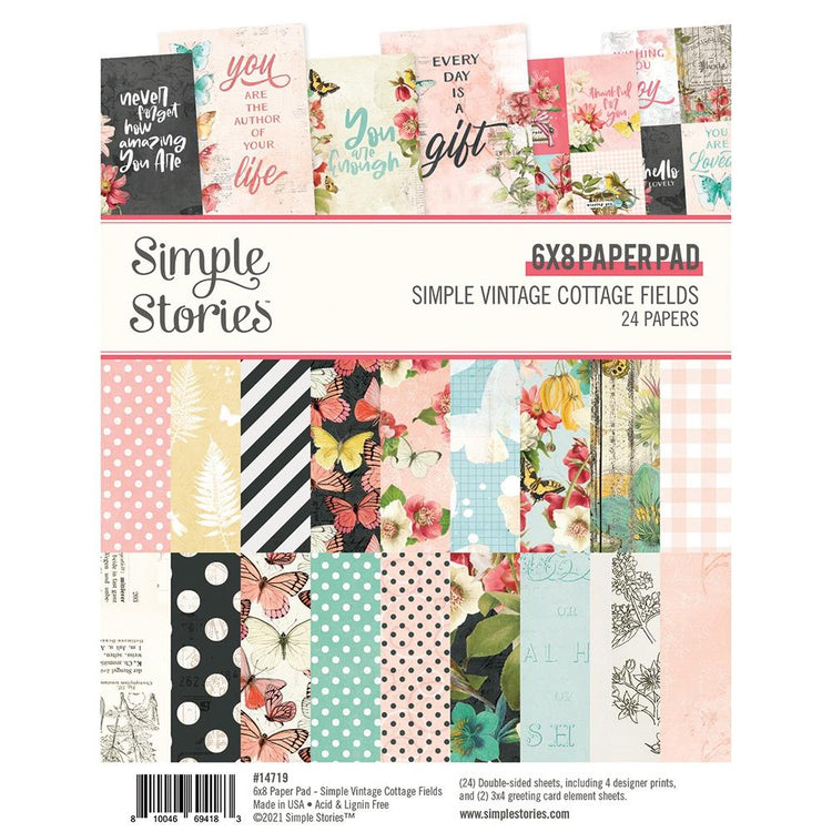 Simple Stories Simple Vintage Cottage Fields 6x8 Paper Pad