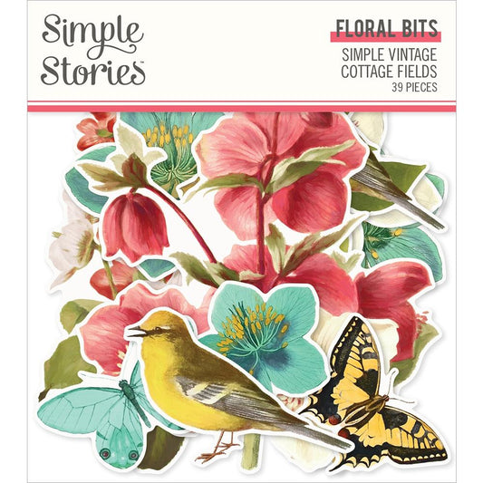 Simple Stories Simple Vintage Cottage Fields Ephemera Floral