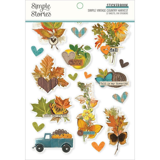 Simple Stories Simple Vintage Country Harvest Sticker Book