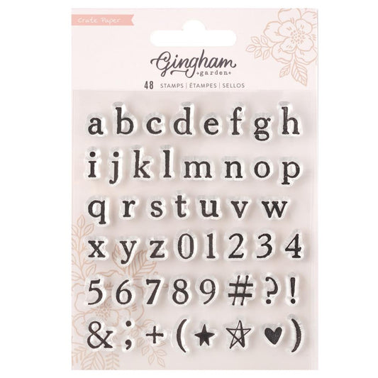 Gingham Garden Clear Stamps - Alpha