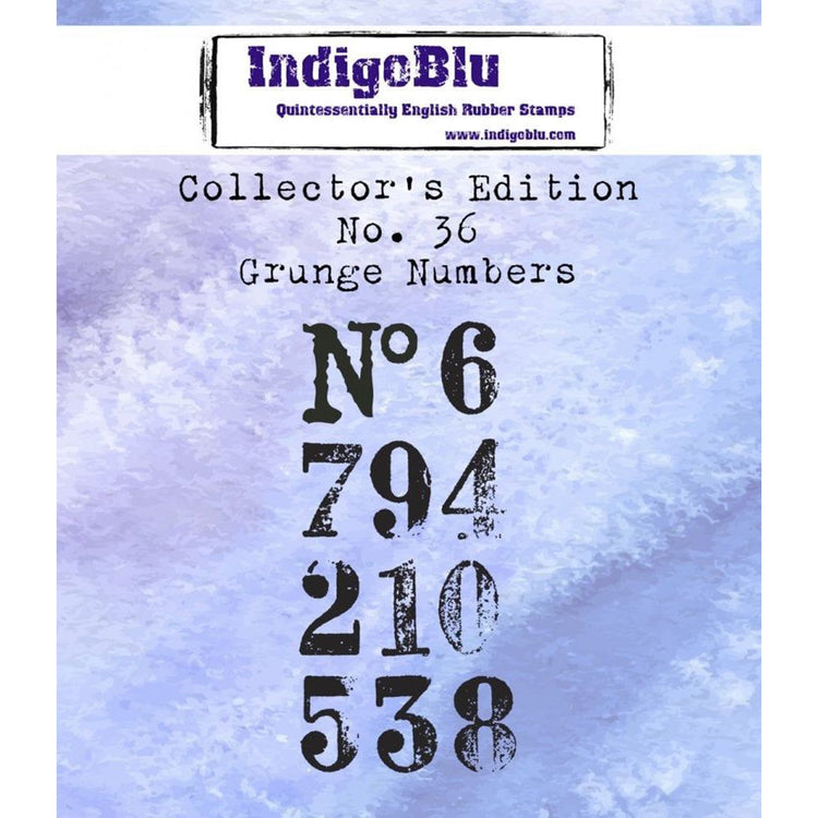 Collector's Edition Mini Stamp - Grunge Numbers