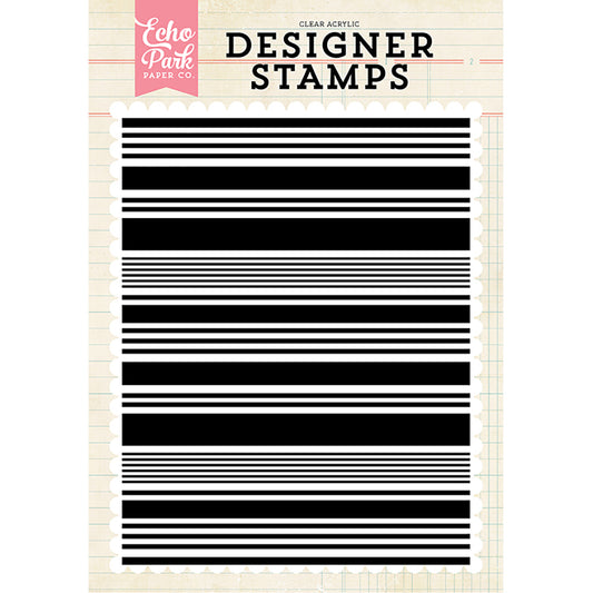 Echo Park Stripe A2 Stamp Set