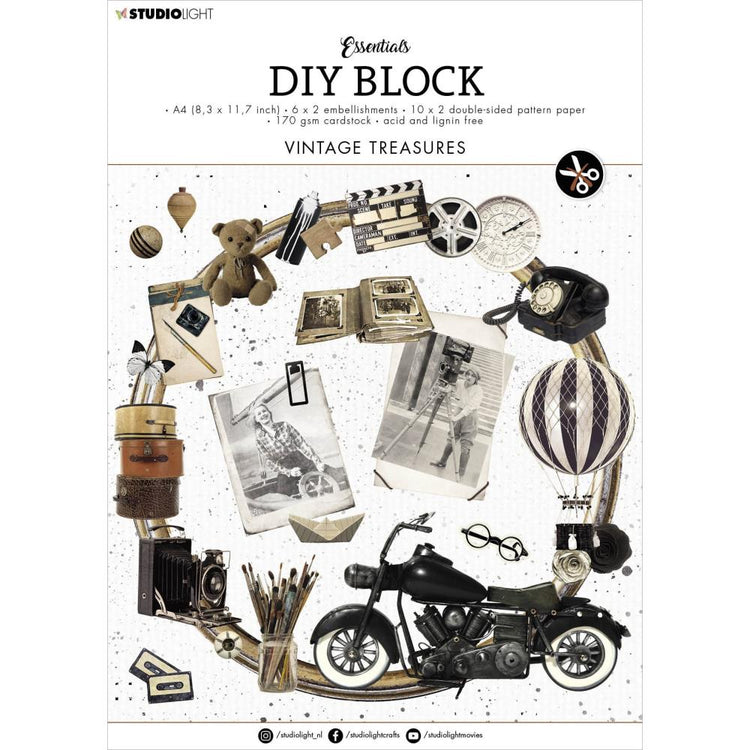 Studio Light Essentials Die-cut Block Vintage Treasures