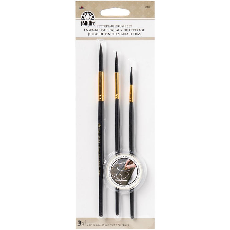 FolkArt Lettering Brush Set