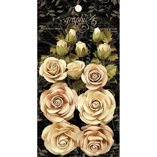 Graphic 45 Rose Bouquet Classic Ivory & Natural Linen