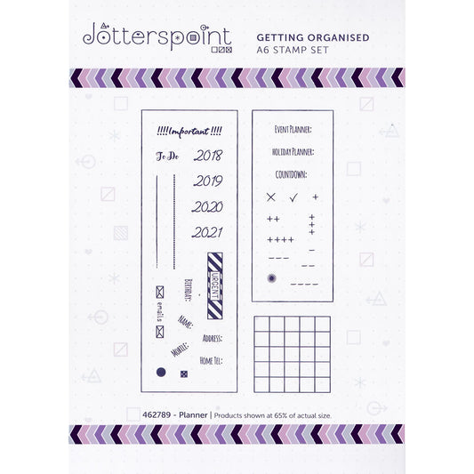 Jotterspoint Getting Organized Planner Clear Stamps