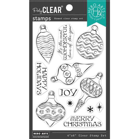 Holiday Ornaments 4x6 Clear Stamps