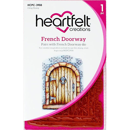 Heartfelt Creations French Cottage Cling Rubber Stamps: Doorway