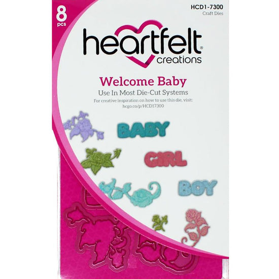 Heartfelt Creations Tender Moments Cut & Emboss Dies: Welcome Baby