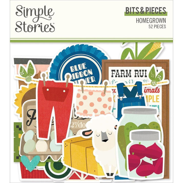 Simple Stories Homegrown Ephemera Bits & Pieces