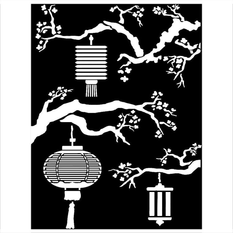 Stamperia Sir Vagabond In Japan Stencil Lanterns