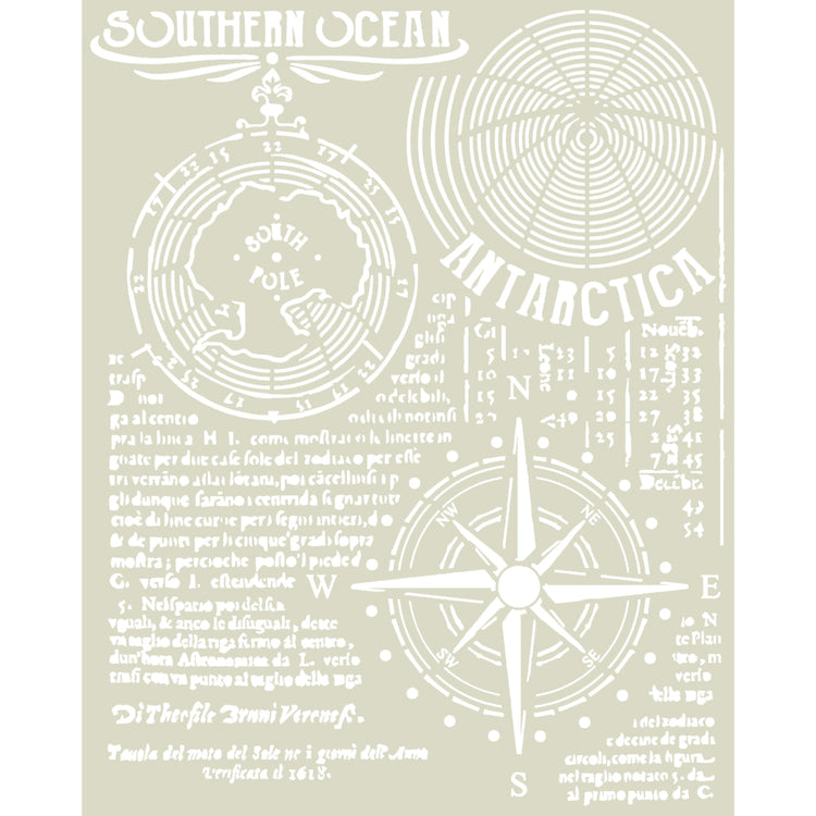 Arctic Antarctic Stencil - Southern Ocean