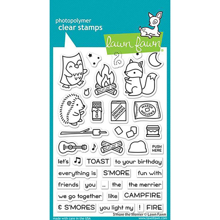Lawn Fawn S'more The Merrier 4x6 Clear Stamps