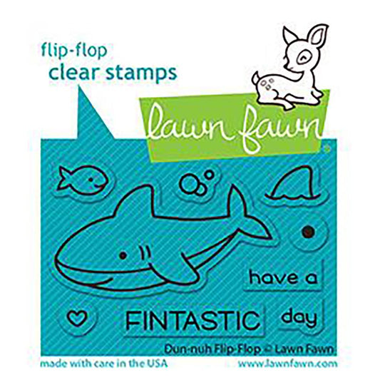 Lawn Fawn Duh-Nuh Flip-Flop 2x3 Clear Stamps