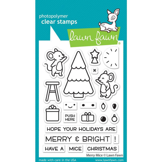 Lawn Fawn Fall & Winter 2021 Release 3x4 Clear Stamps Merry Mice