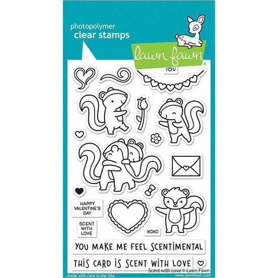 Lawn Fawn Valentines 2022 4x6 Clear Stamps Scent With Love