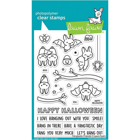 Lawn Fawn Fall & Winter 2022 4x6 Clear Stamps Fangtastic Friends