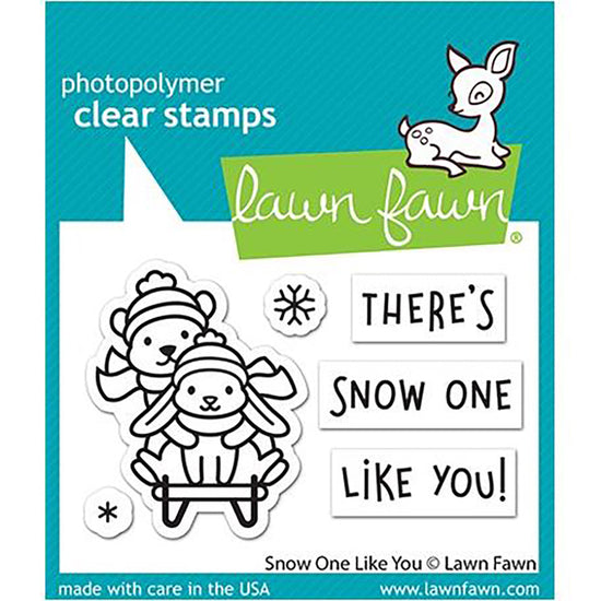 Lawn Fawn Fall & Winter 2022 2x3 Clear Stamps Snow One Like You