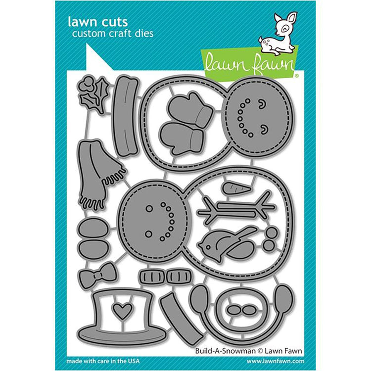 Lawn Fawn Fall & Winter 2022 Lawn Cuts Dies Build-A-Snowman