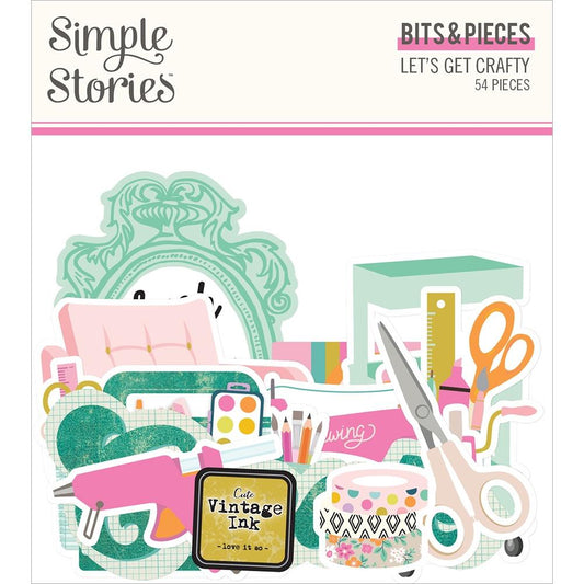 Simple Stories Let's Get Crafty Ephemera Bits & Pieces