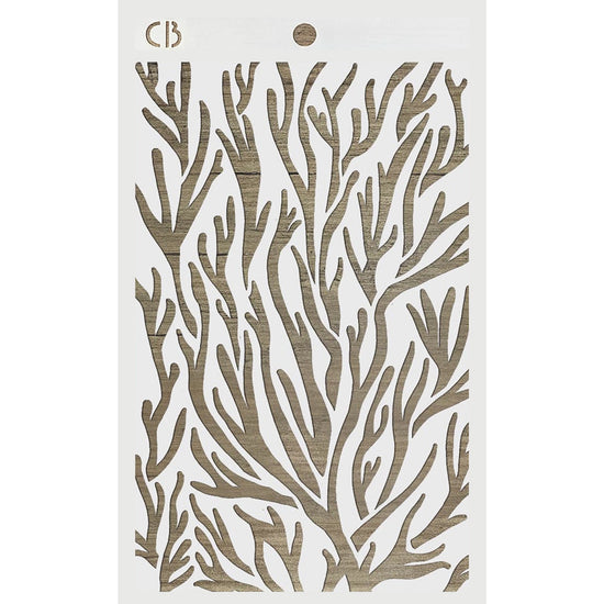 Ciao Bella 5x8 Stencil Corals