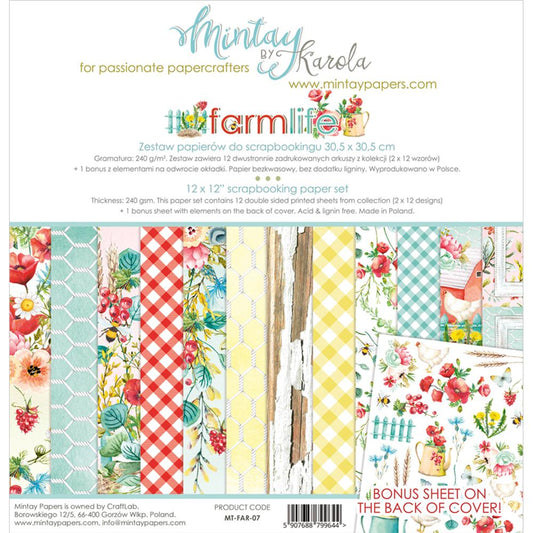 Mintay Farm Life 12x12 Paper Set