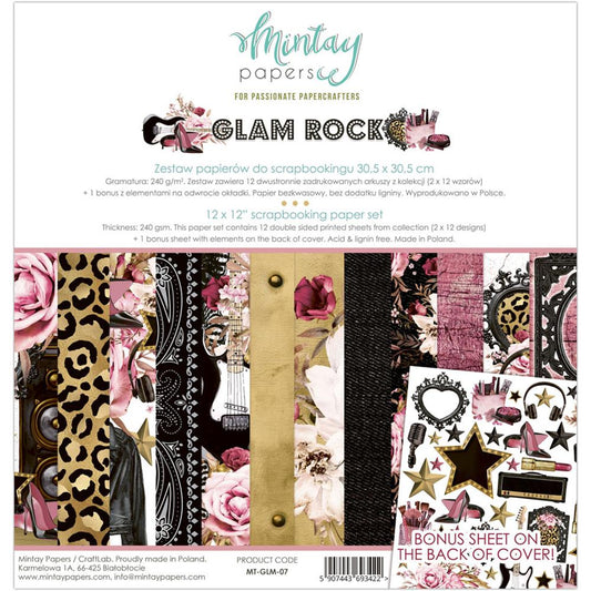 Glam Rock 12x12 Paper Set