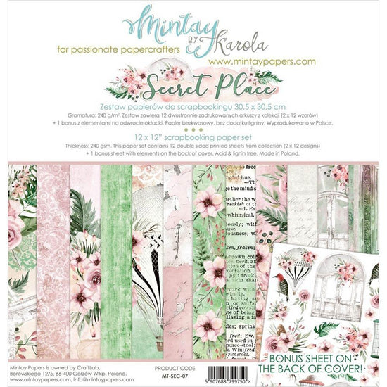 Mintay Secret Place 12x12 Paper Set