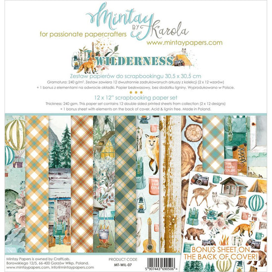 Mintay Wilderness 12x12 Paper Set