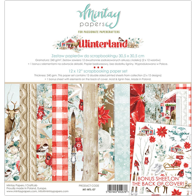 Mintay Winterland 12x12 Paper Set