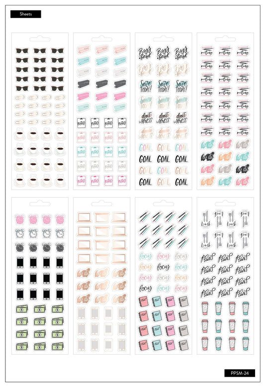 The Happy Planner Petite Sticker Sheets: Boss Babe