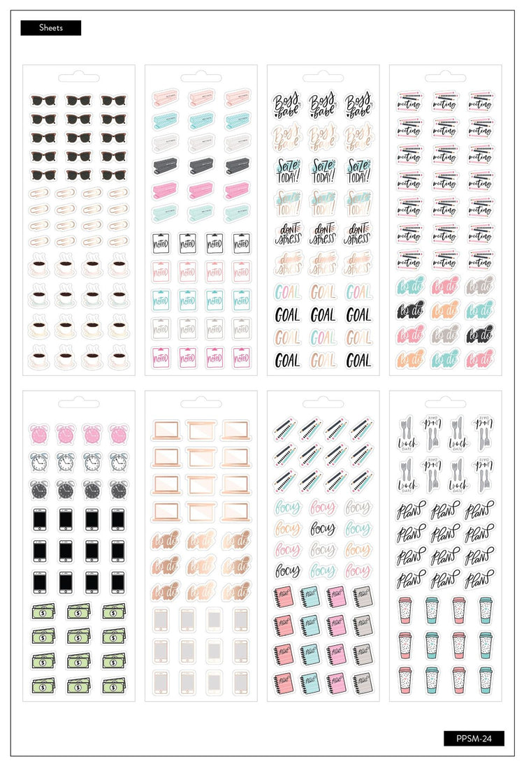 The Happy Planner Petite Sticker Sheets: Boss Babe