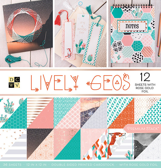 Lively Geo 12x12 Paper Pad