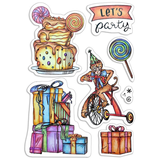 Ciao Bella 4x6 Clear Stamps Let's Party