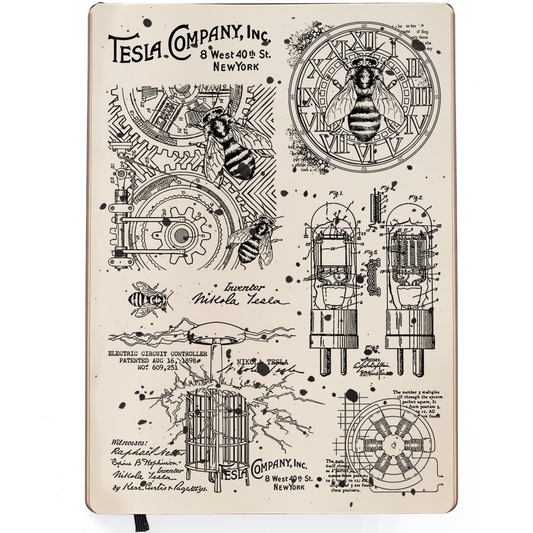 6x8 Clear Stamps - Tesla Company