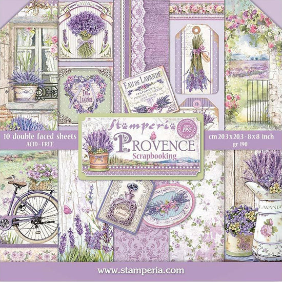 Stamperia Provence 8x8 Paper Pack