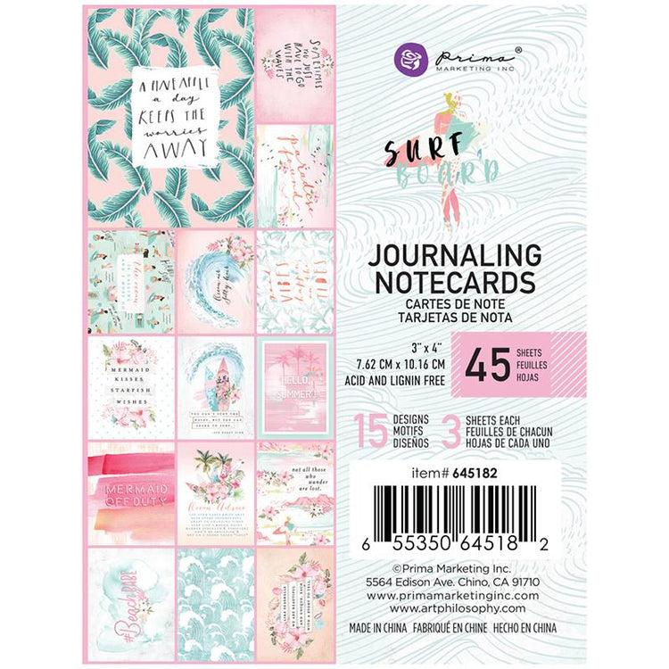 Surfboard 3x4 Journal Cards