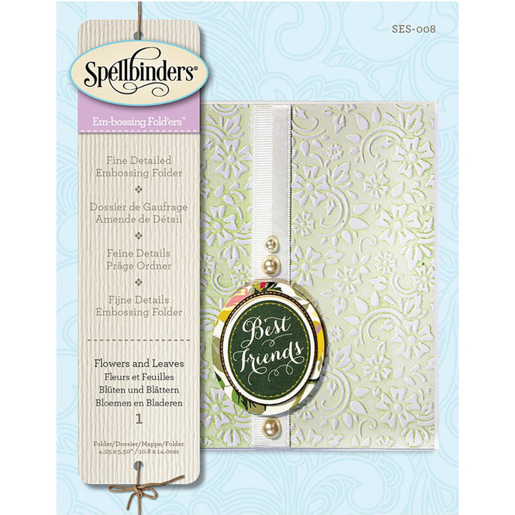 Spellbinders Flowers & Leaves Embossing Folder