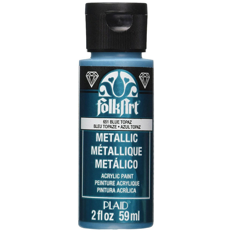 FolkArt Metallic Paint (2oz) - Blue Topaz