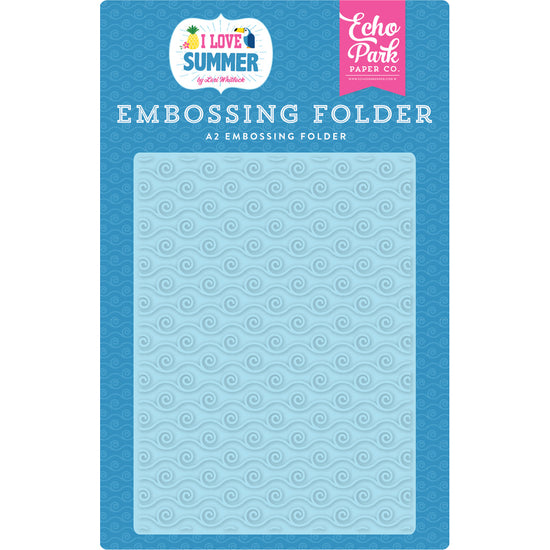 Echo Park I Love Summer Ride the Wave A2 Embossing Folder