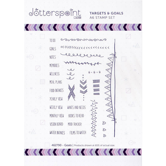 Jotterspoint Targets and Goals Goals Clear Stamps