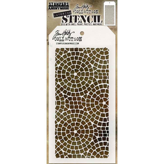 Stamper's Anonymous Tim Holtz Layering Stencil Mosaic