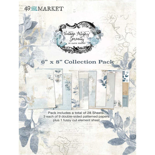 49 & Market Vintage Artistry Serenity 6x8 Collection Pack